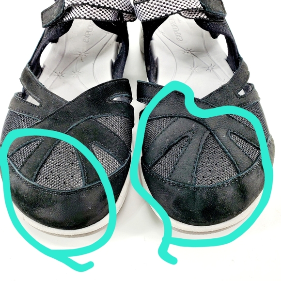 Explorer 24 Easy Spirit Women's US 10WW Seesplash Black Strap Hiking Sandal/Shoe - Picture 5 of 11